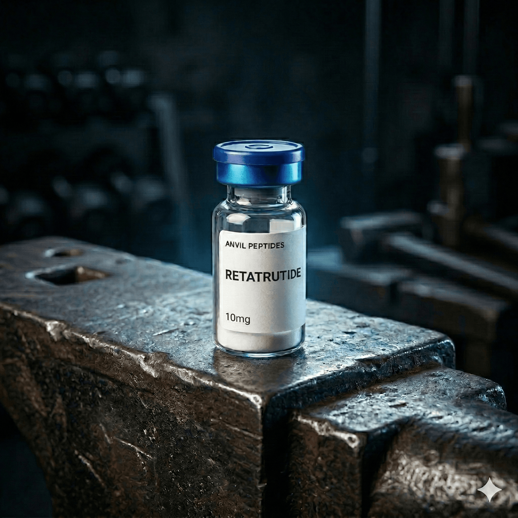 Retatrutide (Triple Agonist GIP/GLP-1/Glucagon) — ≥99% (HPLC Verified) research peptide vial from ANVIL PEPTIDES